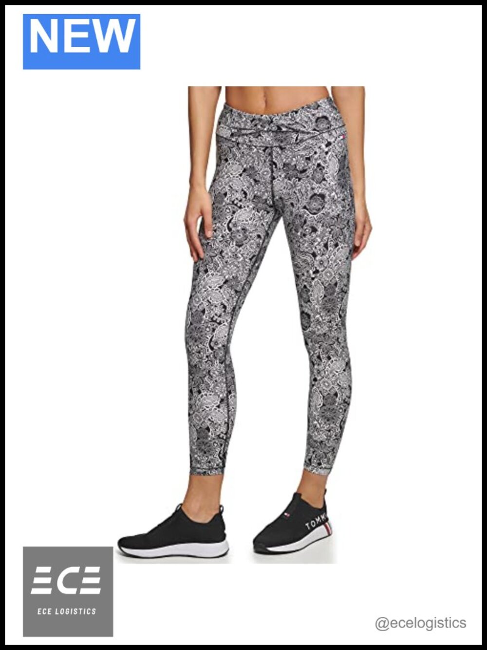 High Rise Twist Front 7/8 Legging Slim Fit Cropped Pull On